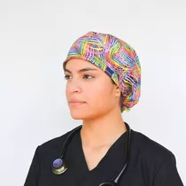 Gorro Quirurgico .tallau.marca Racha.estampado.dama