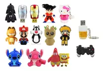 Coleccion De Pendrives Cartoon 128gb Usb 2.0 Memoria Flash