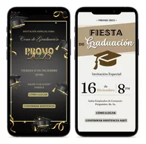 Tarjetas De Invitación Digital- Graduaciones/ Egresos Y Más