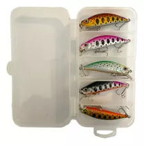 Señuelos De Pesca 5g 55mm Rio Y Lago Trucha Y Salmon + Caja 