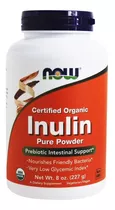 Suplemento En Polvo Now  Suplementos Inulina Organica Certificada 237 Grs Fibra