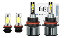 4 Kits De Faros Delanteros Led Altos/bajos 9007+h11 6000 K Y