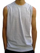 Pack X2 Remera Hombre Sin Mangas Musculosa Puro Algodon 