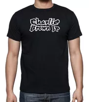 Camiseta Preta Manga Curta Charlie Brown Jr Música E Bandas