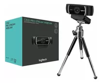 Webcam C922 Pro 1080p Com Tripé Full Hd Live Preto