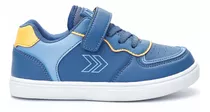 Zapatilla Azul Con Velcro Coper Niñas Atomik Diseño De La Tela Liso Talle 26 Ar