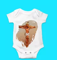 Body Infantil Católico - Jesus Na Cruz - Yeshua