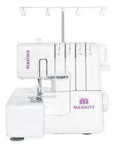 Máquina De Coser Overlock Merritt Me Maxima Color Blanco