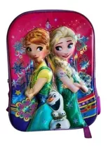 Mochila Escolar Frozen Para Niñas Relieve 3d Infaltil 35 L