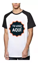 Remera Blanca Ranglan Sublimada Personalizada Doble Estampad