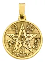 Dije Medalla Tetragrámaton Protección Oro 18k