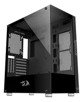 Gabinete Gamer Atx Redragon Ca-601b Reflect Mid Tower Preto