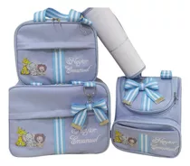 Kit Bolsas Saída Maternidade Personalizada Menino Menina 