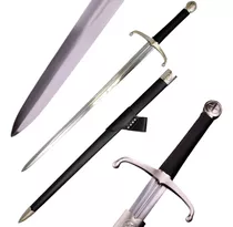 Espada Medieval Cruzadas Templarios Beowulf Full Tang Afiada