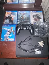 Playstation 4 Slim 1tb + 4 Juegos.