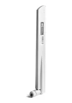  Antena Wifi 4g  Gsm 38dbi 700-2700mhz Sma Macho 20cm Blanco