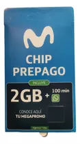 Chips Movistar Pack 100 Unidades 50 Min + 1 Gb