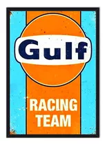 Cuadro Enmarcado - Póster Afiche Gulf Oil - Vintage 