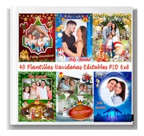 Diseños Plantillas De Navidad Psd Y Png Editables 