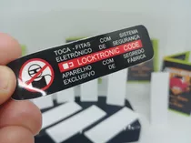 Par Adesivos Locktronic Code- Selo Segurança Toca-fitas - Gm