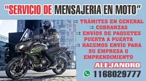 Servicio De Mensajeria En Moto Caba(envios Flex) Y Gba