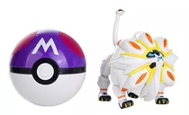 Brinquedo Pokemon Solgaleo Na Pokebola Boneco Articulado