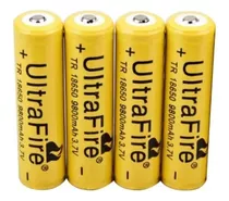 Batería De Litio Recargable 18650 Ultrafire 3.7v 9800mah X4u