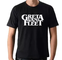 Camiseta Greta Van Fleet Logo Lollapalooza 2019 Brasil