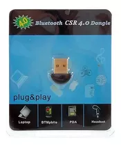 Micro Adaptador Bluetooth V4.0 Usb Dongle Pc W7 W8 W10 10mt