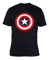 Remera Algodon Premium - 0410 Superheroes 1 Capitán América