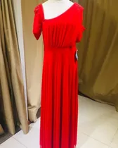 Vestido De Fiesta Un Solo Hombro Xl Rojo