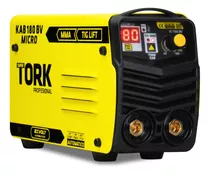 Maquina De Solda Inversora Mma Tig Kab 180 Micro Bivolt Tork Cor Amarelo Frequência 50/60 Hz 110v/220v