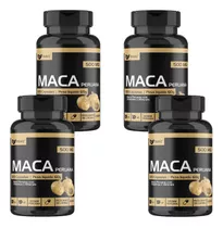 Kit 4x Maca Peruana Pura Original 120 Cápsulas