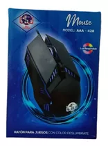 Mouse Alámbrico Con Retroiluminación Diseño Ergonómico 428