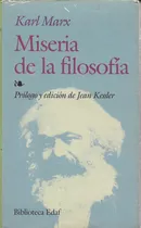 Karl Marx Miseria De La Filosofia 