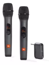 Jbl Sistema Inalámbrico 2  Micrófonos  Receptor Doble Canal Color Negro