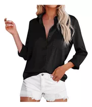 Camisa Formal Manga Larga Mujer Talla Estándar 