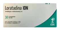 Loratadina Ion® 10 Mg X 30 Comprimidos