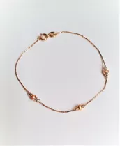 Pulsera Esclava Baño De Oro