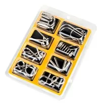 Enigmas De Metal Kit Com 8 Quebra-cabeças 