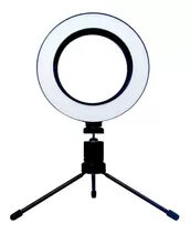 Ring Light Iluminador Led C/ Tripe De Mesa - Maquiagem Blog Cor Da Estrutura Preto Cor Da Luz Branco-neutro 110v/220v