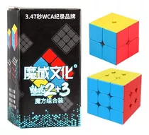 Pack Set 2 Cubos 2x2 Y 3x3 Meilong Moyu Color De La Estructura Stickerless