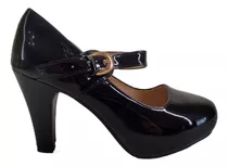 Zapato De Mujer Pg686-1 Negro