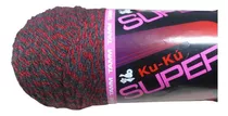 Estambre Ku-ku Super Tubo De 200 Gramos Color Rojo-gris Oscuro