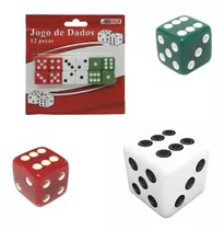 Kit 12 Dados Jogo Tabuleiro Carta Baralho Ludo Rpg Poker