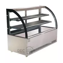 Vitrina Pastelera Refrigerada Curva 530 Lts 150x70/dechaus