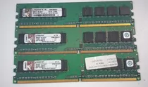 3 Memorias Ram 512 Mb Ddr2 Kingston Kvr667d2n5/512