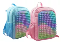 Morral Bolso Escolar Pop It Con Juego Antiestres Infantil