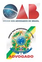 Dois Adesivos Advogado E Oab Uso Vidro Interno Parabrisa