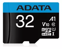 Tarjeta De Memoria Adata Ausdh32guicl10a1-ra1  Premier Con Adaptador Sd 32gb